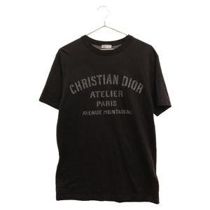 DIOR ディオール ATELIER ロゴプリント 半袖Tシャツ カットソー 043J615A0589 ブラック