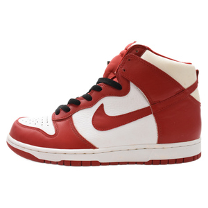 NIKE ナイキ 2009年製 DUNK HIGH White Varsity Red ダンク ハイカットスニーカーバーシティー レッド US11/29cm 317982-162