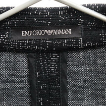 EMPORIO ARMANI エンポリオアルマーニ チェック柄 テーラードジャケット 41G87S ブラック_画像3