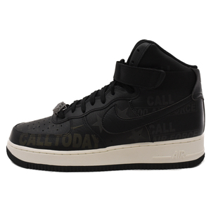 NIKE ナイキ AIR FORCE 1 HIGH '07 PRM CU1414-001 エア フォース 1 ハイ 07 プレミアム ハイカットスニーカー US10/28cm ブラック