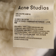 Acne Studios アクネ スティディオス 16AW Velocite ムートンベルテッド ラムレザーライダースジャケット ブラック 1AG143_画像6