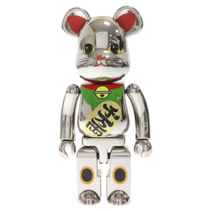 MEDICOM TOY メディコムトイ BE@RBRICK 超合金 東京ソラマチ 招き猫 銀メッキ 開運招福 200% ベアブリック フィギュア シルバー