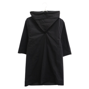 Rick Owens リックオウエンス 15SS オーバーサイズコットンハイネックプルオーバー半袖シャツ RU15S4272-P ブラック