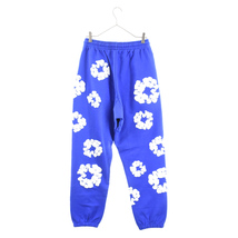 DENIM TEARS デニムティアーズ 23AW FLOWER PRINT SWEAT PANTS フラワープリント スウェットパンツ ブルー_画像2