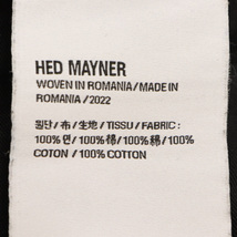 HED MAYNER ヘドメイナー 1タック テーパード デニム パンツ ブラック_画像8