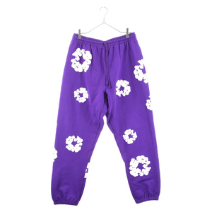 DENIM TEARS デニムティアーズ 23AW FLOWER PRINT SWEAT PANTS フラワープリント スウェットパンツ パープル