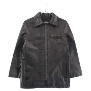 A.P.C アーペーセー ホースレザー ジップアップ ジャケット ブラック