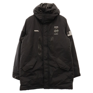 エフシーアールビー/エフシーレアルブリストル 16AW PADDED FIELD COAT FCRB-167024 ジップアップフィールドジャケット ブラック