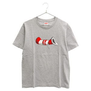 SUPREME シュプリーム 18AW Cat in the Hat Tee キャットインザハット 半袖 カットソー Tシャツ グレー