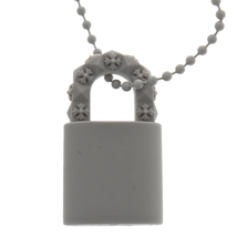 CHROME HEARTS クロムハーツ 23SS Silicone Padlock Rubber Necklace シリコンラバー パドロックネックレス グレー 国内ギャラ付き_画像4