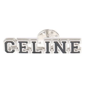 CELINE セリーヌ ユニヴェルシテ ロゴプレートピンバッジ シルバー 460DR6SSE