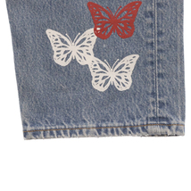 About Dreams アバウトドリームズ Levis 501XX Butterfly Denim バタフライペイントデニムパンツ インディゴブルー_画像6