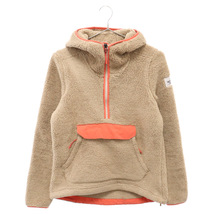 THE NORTH FACE ザノースフェイス CAMPSHIRE PULLOVER HOODIE フリース ハーフジップ プルオーバーパーカー レディース ベージュ NF0A39MR_画像1