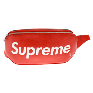 SUPREME シュプリーム 17AW×LOUIS VUITTON BAM BAG シュプリーム バムバッグ ウエストバッグ レッド M53418 NZ2117