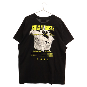 AMIRI アミリ GUNS N ROSES GNR LA TEE ガンズアンドローゼス コラボTシャツ 半袖 プリントTシャツ ブラック