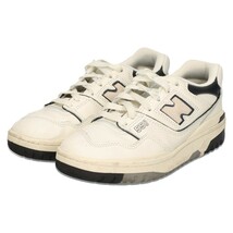 New Balance ニューバランス BB550LWT フルグレインレザーバスケットボールシューズ ローカットスニーカー ホワイト US4.5/JP22.5cm_画像3