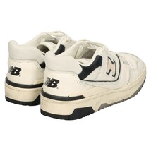 New Balance ニューバランス BB550LWT フルグレインレザーバスケットボールシューズ ローカットスニーカー ホワイト US4.5/JP22.5cm_画像4