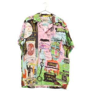 WACKO MARIA ワコマリア 22AW ×JEAN-MICHEL BASQUIAT HAWAIIAN SHIRT ジャンミシェルバスキア ハワイアン半袖シャツ マルチ