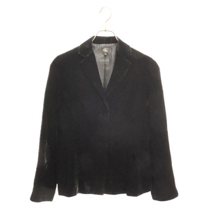 Calvin Klein カルバンクライン 90S ベロアノッチドラペル シャツジャケット ブラック