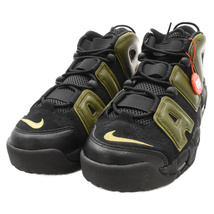 NIKE ナイキ AIR MORE UPTEMPO '96 エアモアアップテンポ レースアップハイカットスニーカー ブラック カーキ US11/29cm DH8011-001_画像3