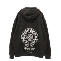 CHROME HEARTS クロムハーツ SWTSHRT PLVR 東京限定ホースシューバックプリントパーカー ブラック/ホワイト_画像1