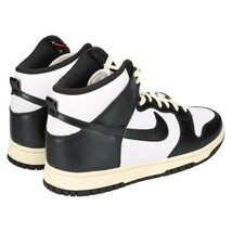 NIKE ナイキ WMNS DUNK HIGH VINTAGE BLACK DQ8581-100 ダンクハイ ハイカットスニーカー ヴィンテージブラック US11/28cm_画像4