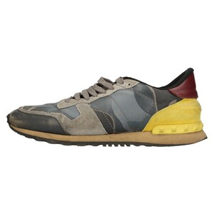 VALENTINO GARAVANI baren Tino galava-niROCK RUNNER TRAINER lock Runner camouflage -ju low cut sneakers multi 