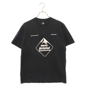 エフシーアールビー/エフシーレアルブリストル 22AW×エンブレムプリント半袖Tシャツ ブラック WM2273528 ホワイトマウンテニアリング