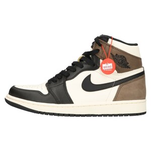 NIKE ナイキ Air Jordan 1 High OG Sail/Dark Mocha/Black エアジョーダン1 ハイカットスニーカー ダークモカ 555088-105 US8.5/26.5cm