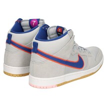 NIKE SB ナイキエスビー DUNK HIGH PREMIUM QS METS ダンク ニューヨークメッツ ハイカットスニーカー グレー DH7155-001 US10/28.0cm_画像4