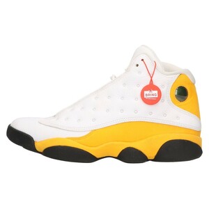 NIKE ナイキ Air Jordan 13 Del Sol エアジョーダン13 デルソル ハイカットスニーカー ホワイト/イエロー 414571‐167 US10/28.0cm