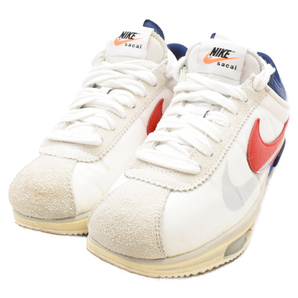 NIKE ナイキ×SACAI ZOOM CORTEZ SP サカイ ズーム コルテッツ ローカットスニーカー DQ0581-100 ホワイト US9/27cmの画像3