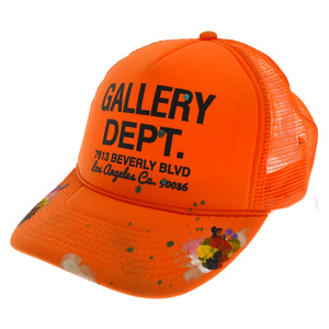 GALLERY DEPT. ギャラリーデプト WORKSHOP TRUCKER HAT ワークショップペイントメッシュキャップ 帽子 オレンジ