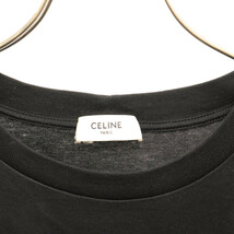CELINE セリーヌ 22AW BOY DOLLラインストーン ロゴプリント 半袖Tシャツ ブラック 2X59C671Q_画像5