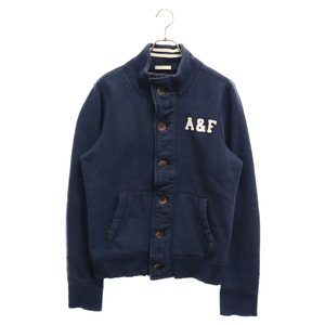 Abercrombie&Fitch アバクロンビーアンドフィッチ A&Fパッチ ボタン ブルゾン ジャケット ネイビー