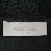 FOG Essentials フィアオブゴッド エッセンシャル POLAR FLEECE FULL ZIP JACKET ボアフリースジップアップジャケット ブラック_画像4