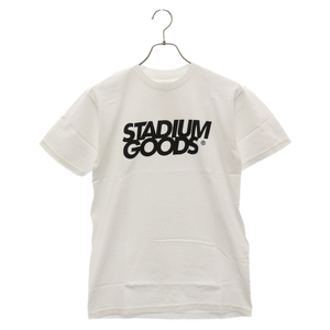 STADIUM DOODS スタジアムグッズ フロントロゴプリント半袖Tシャツ ホワイト