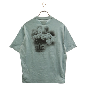 PRADA プラダ 22SS 転写プリント 半袖Tシャツ カットソー グリーン UJN822 S222 11R4