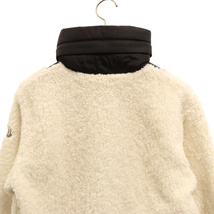 MONCLER モンクレール 20AW MAGLIA CARDIGAN ボアフリースジャケット 素材切替 ホワイト/ブラック レディース F20938G73800_画像3