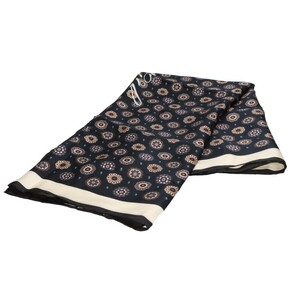 KITH Kiss medali on print silk scarf navy KHW180003