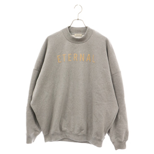 FEAR OF GOD フィアオブゴッド 23SS Eternal エターナルプリント クルーネック スウェットシャツ トレーナー グレー FGE50003AFLC