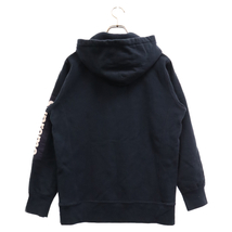 SUPREME シュプリーム 17SS Sleeve Patch Hooded Sweatshirt スリーブパッチ スウェット プルオーバーパーカー ネイビー_画像2