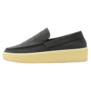 FEAR OF GOD フィアオブゴッド 21SS THE LOAFER レザー 型押し ローファー スリッポン ローカットシューズ ブラック FG80-023