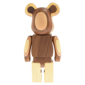 MEDICOM TOY メディコムトイ BE@RBRICK Karimoku 150体限定 LAYERE WOOD 400% カリモク ベアブリック フィギュア 人形 ブラウンの画像2