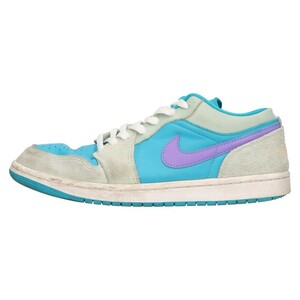 NIKE ナイキ AIR JORDAN 1 LOW AQUATONE エアジョーダン1 ロー アクアトーン ローカットスニーカー ブルー US8.5/26.5cm DX4334-300