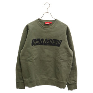 SUPREME シュプリーム 19AW Breed Crewneck ブリードロゴ クルーネックスウェットトレーナー カーキ