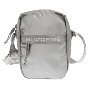 SUPREME シュプリーム 22AW Shoulder Bag ナイロンショルダーバッグ シルバー