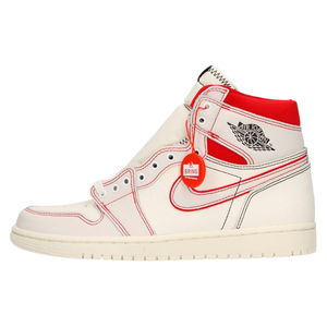 NIKE ナイキ AIR JORDAN1 RETRO HIGH OG Sail/University Red エアジョーダン1 ハイカットスニーカー ホワイト/レッド US8/26cm 555088-160