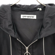 OFF-WHITE オフホワイト CUT YOU ME OFF ナイロン アノラックパーカー ジャケット ブラック_画像3