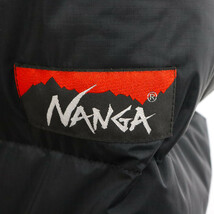 WACKO MARIA ワコマリア 23AW×NANGA DOWN JACKET ナンガ ロゴ刺繍 ダウンジャケット ブラック 23FW-WMO-NA04_画像5